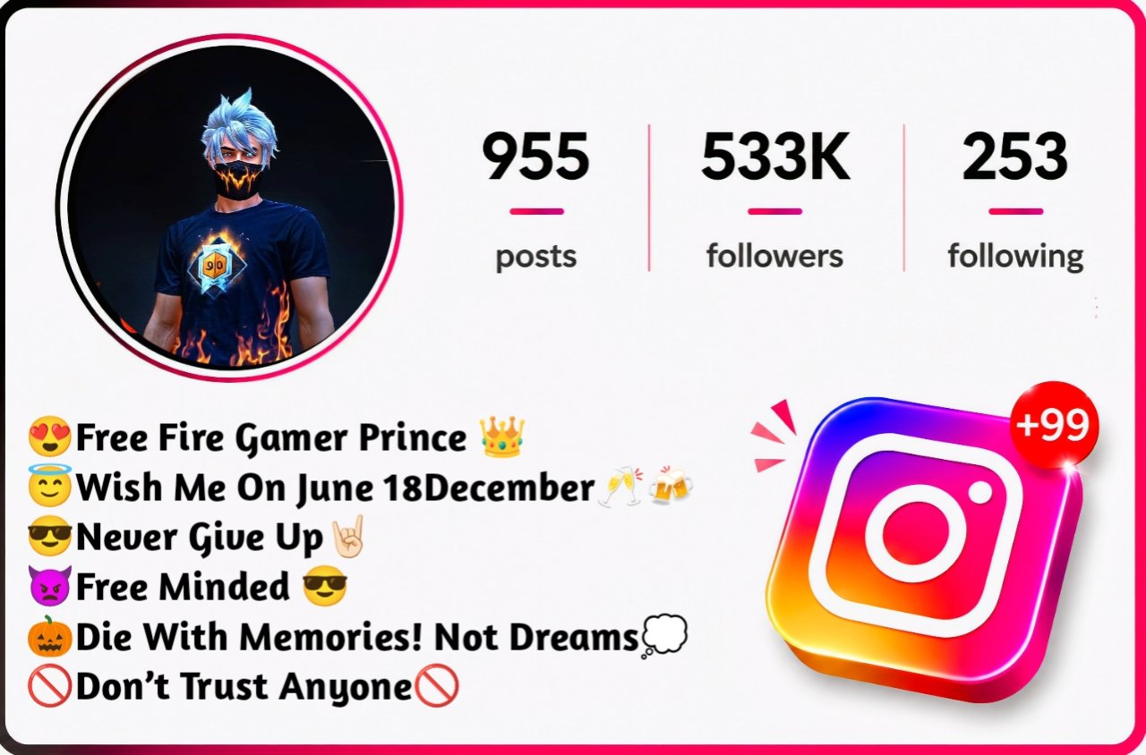 Free Fire Instagram Bio Free Fire Instagram Bio