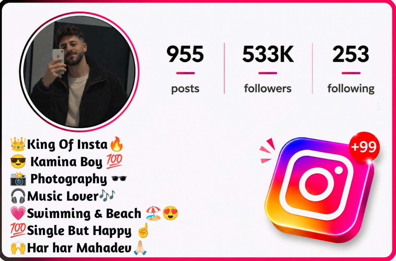 Insta Bio for Boys Instagram Bio For Boys Attitude Insta Bio for Boys Instagram Bio For Boys Attitude